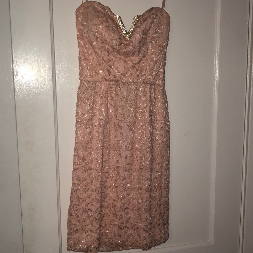 light pink formal or semi formal dress
